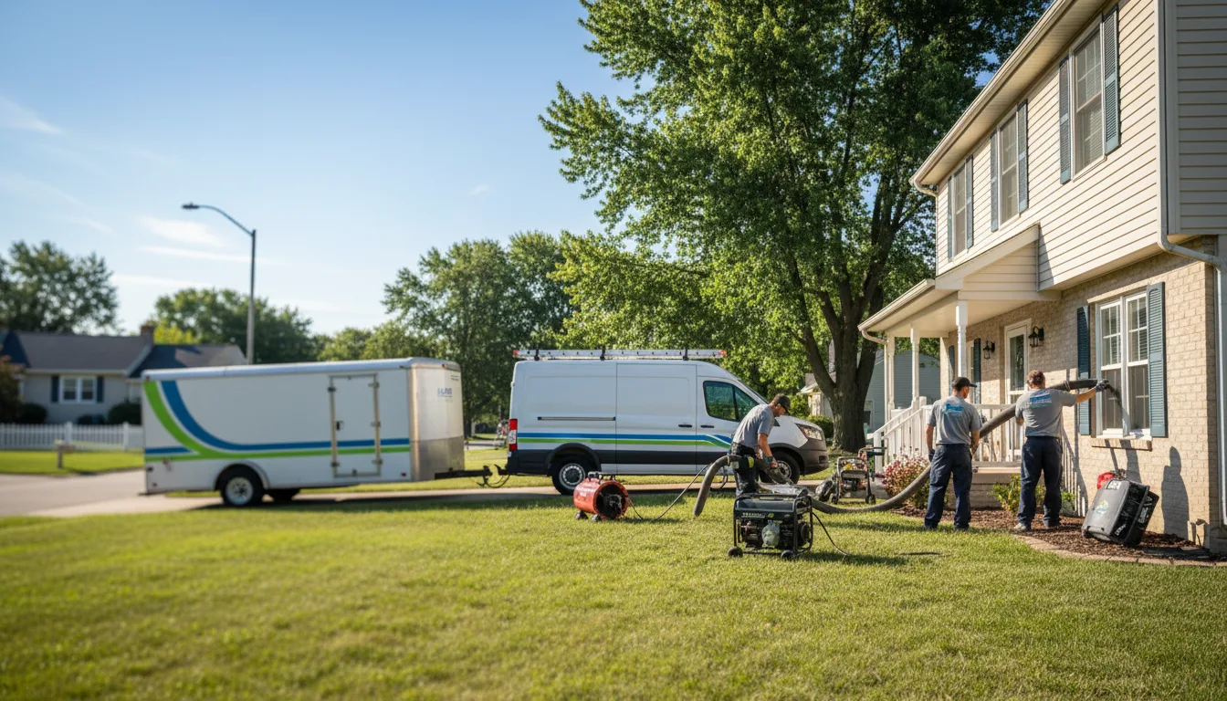 Flooded Basement Restoration And Cleanup With Repair in Howard, KS near me